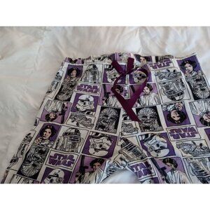 Star Wars Womens size M purple Pajama Pants With Vintage Comic Print